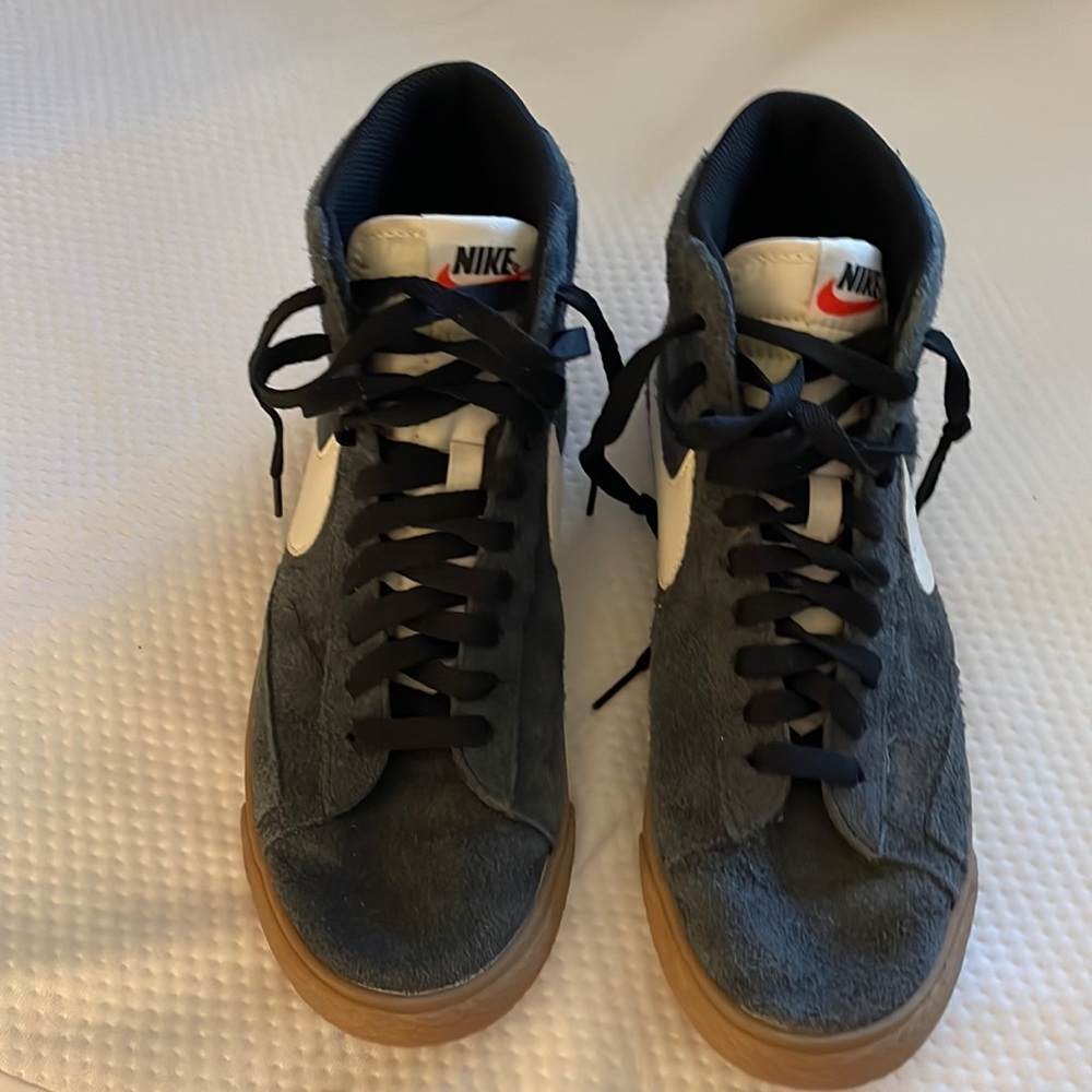 Nike Grey Suede High Tops